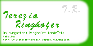 terezia ringhofer business card